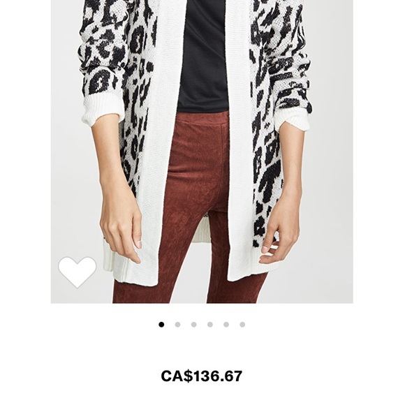 BB DAKOTA BY STEVE MADDEN FELINE MYSELF ANIMAL PRINT CARDIGAN SIZE SMALL ✨ - Picture 9 of 9